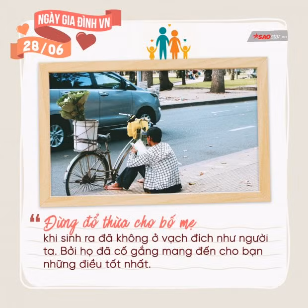 “Dù cuộc đời có thế nào, cũng đừng đổ thừa cho bố mẹ”