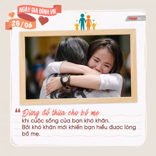 “Dù cuộc đời có thế nào, cũng đừng đổ thừa cho bố mẹ”