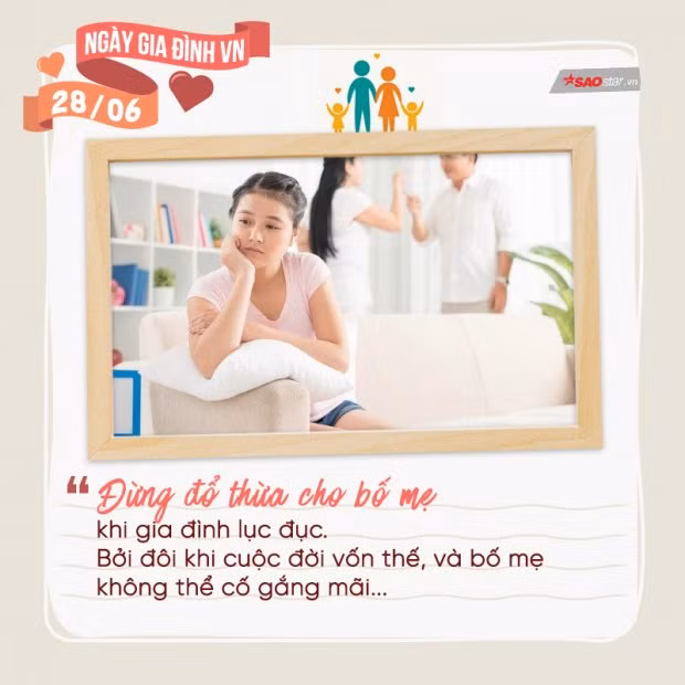 “Dù cuộc đời có thế nào, cũng đừng đổ thừa cho bố mẹ”