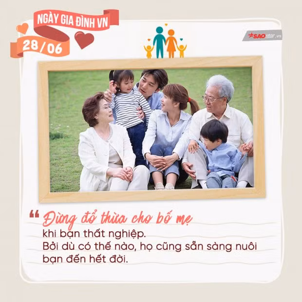 “Dù cuộc đời có thế nào, cũng đừng đổ thừa cho bố mẹ”