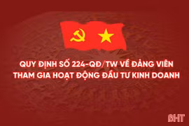 [Infographic] Quy định 224-QĐ/TW về đảng viên tham gia hoạt động đầu tư kinh doanh cụ thể thế nào?