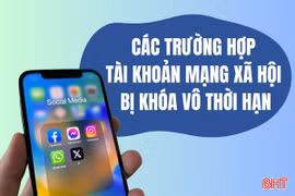[Motion graphic] Các trường hợp tài khoản mạng xã hội bị khóa vô thời hạn