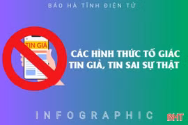 [Infographic] Các hình thức tố giác tin giả, tin sai sự thật 