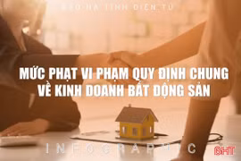 [Infographic] Mức phạt vi phạm quy định chung về kinh doanh bất động sản