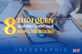 [Infographic] 8 thói quen giúp người nộp thuế hạn chế rủi ro