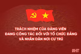 [Motion graphic] Trách nhiệm của đảng viên đang công tác đối với tổ chức đảng và Nhân dân nơi cư trú