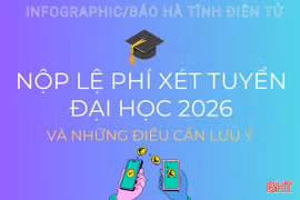 [Infographic] Nộp lệ phí xét tuyển đại học 2026 và những điều cần lưu ý