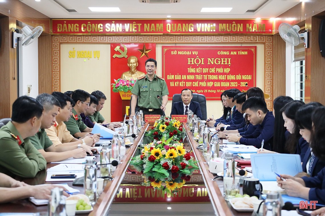 Phối hợp đảm bảo an ninh trật tự trong hoạt động đối ngoại