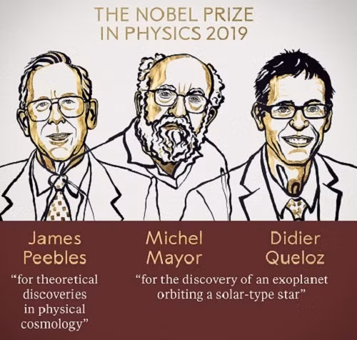 Nobel Vật lý vinh danh phát hiện về vũ trụ học và ngoại hành tinh