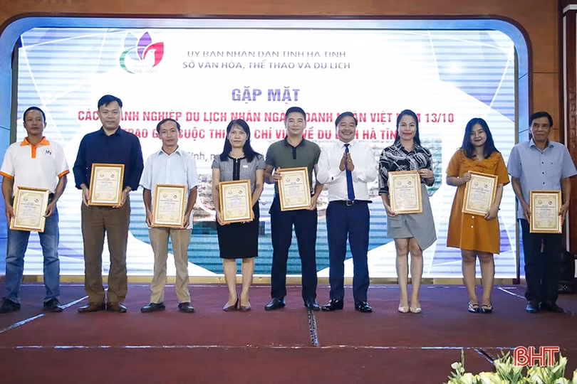 Báo Hà Tĩnh giành giải A Giải Báo chí viết về du lịch Hà Tĩnh năm 2019