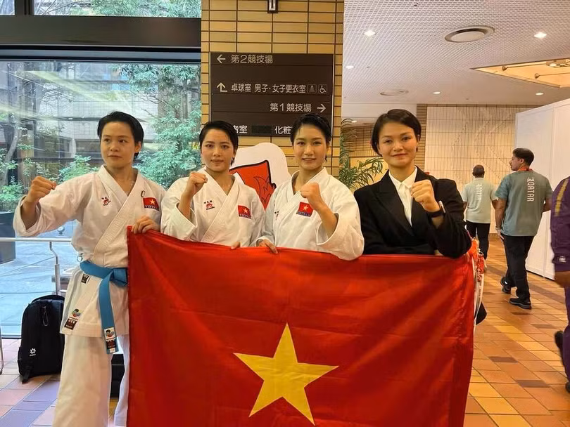 Các võ sĩ của Việt Nam tại ASIAD 2026.