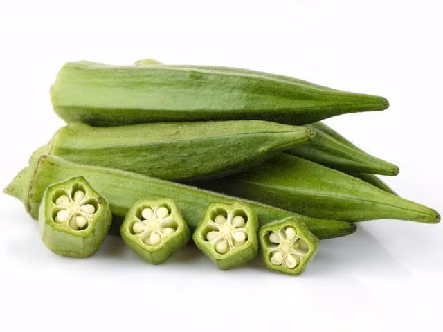 Đậu bắp giàu canxi.