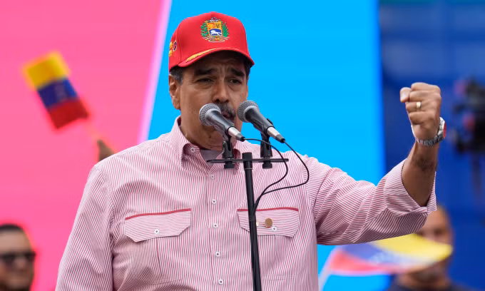 Tổng thống Maduro phát biểu tại Caracas hôm 1/12. Ảnh: AP
