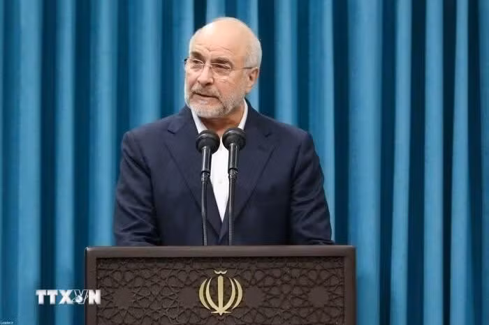 Chủ tịch Quốc hội Iran Mohammad Bagher Qalibaf. (Ảnh: IRNA/TTXVN)