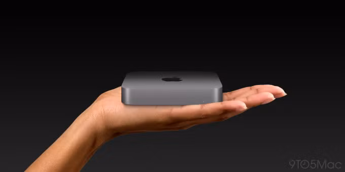 Mac mini có kích thước nhỏ. Ảnh: 9to5mac