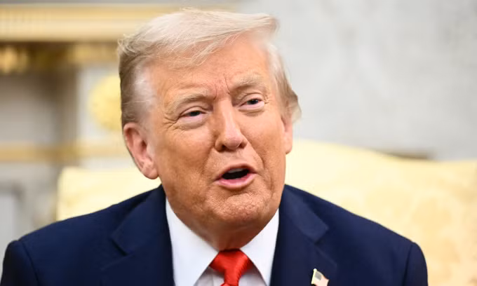 Tổng thống Mỹ Donald Trump tại Nhà Trắng hôm 25/8. Ảnh: AFP