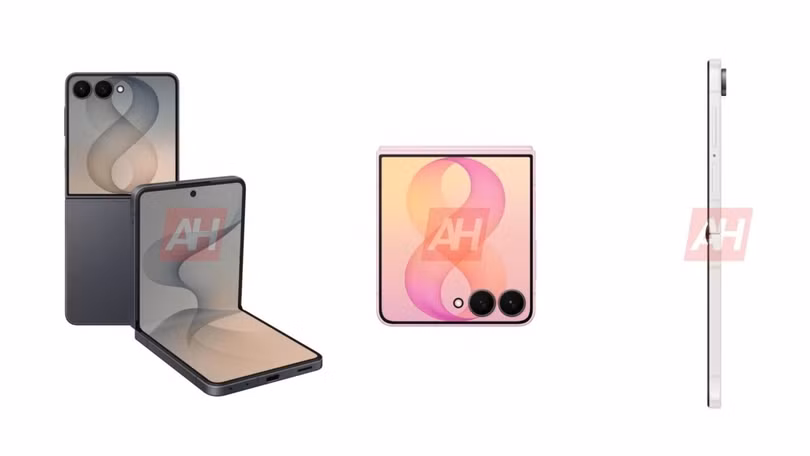 Ảnh dựng của Galaxy Z Flip8 dựa trên tin đồn. Ảnh: Android Headlines.