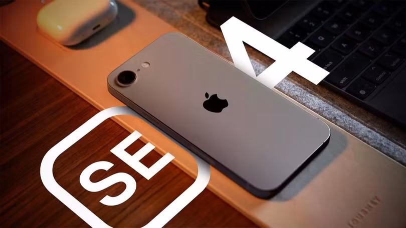 Ảnh dựng iPhone SE 4 dựa trên tin đồn. Ảnh: MacRumors.