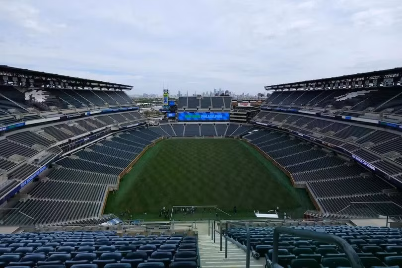 Toàn cảnh sân vận động Lincoln Financial Field tại Philadelphia, bang Pennsylvania, Mỹ, trước thềm World Cup 2026, ngày 13/5.