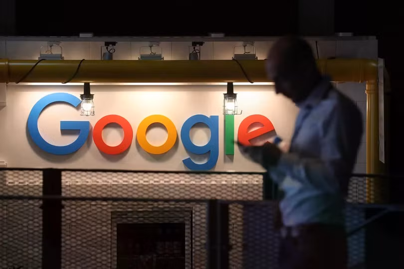 Logo của Google. Ảnh: Bloomberg.