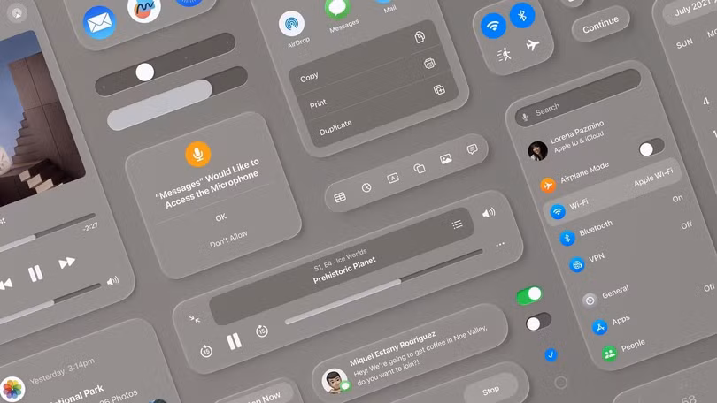 Giao diện của visionOS. Ảnh: Apple.