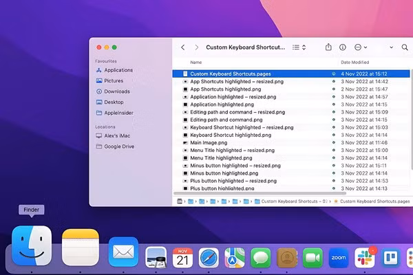 Mở Finder trên Macbook