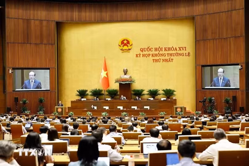 Quang cảnh phiên họp. (Ảnh: Doãn Tấn/TTXVN)