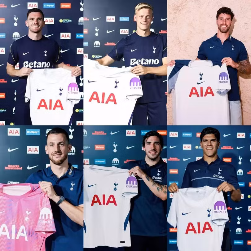 Sáu tân binh của Tottenham trong kỳ chuyển nhượng hè 2026.