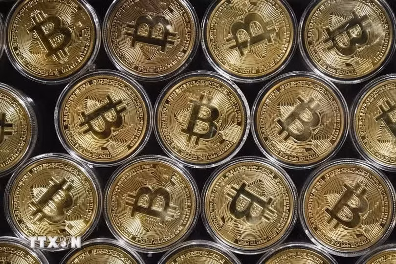 Đồng tiền kỹ thuật số bitcoin. (Ảnh minh họa: AFP/ TTXVN)