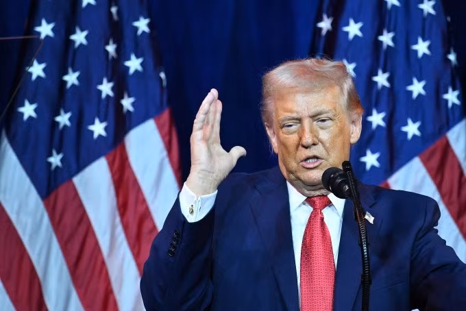 Tổng thống Mỹ Donald Trump tại Trung tâm Kennedy ở thủ đô Washington ngày 6/1. Ảnh: AFP