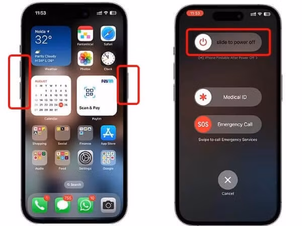 Thử khởi động lại iPhone