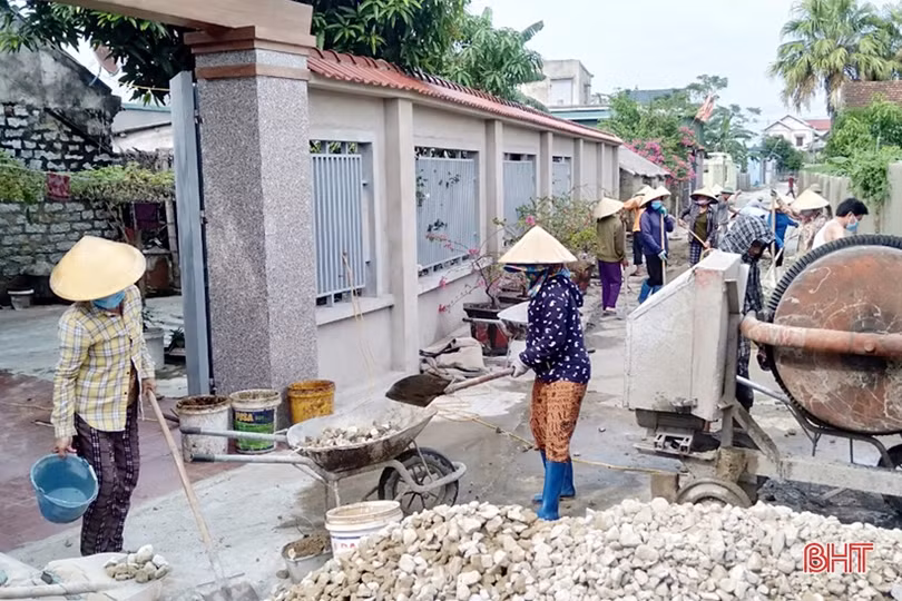 Lộc Hà huy động gần 183 tỷ đồng xây dựng nông thôn mới