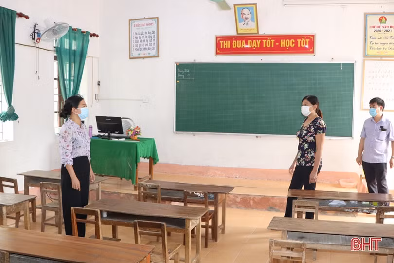 Các trường học ở huyện miền núi Vũ Quang sẵn sàng dạy học trực tiếp
