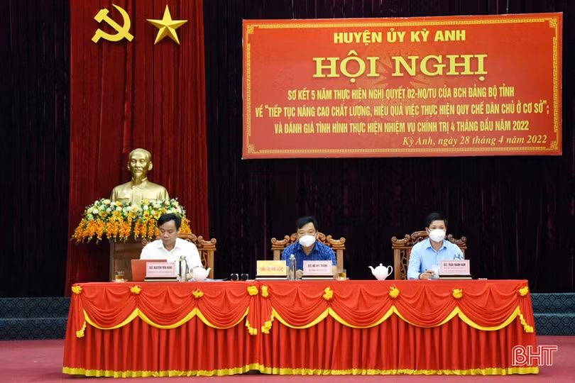 Nâng cao chất lượng, hiệu quả xây dựng và thực hiện quy chế dân chủ cơ sở ở huyện Kỳ Anh