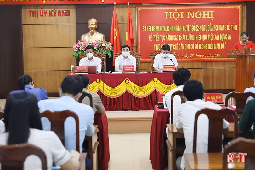 Thị xã Kỳ Anh phát huy quy chế dân chủ ở cơ sở trong thực hiện các nhiệm vụ chính trị