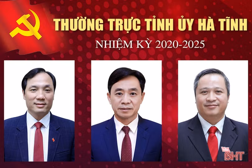 Giới thiệu chức danh, chữ ký Bí thư Tỉnh ủy, các Phó Bí thư Tỉnh ủy Hà Tĩnh