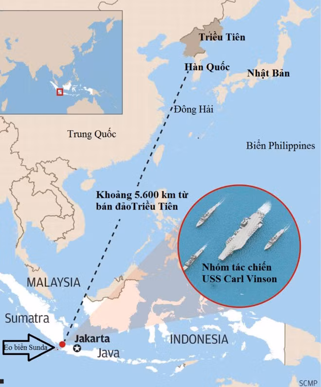 han quoc cam giac bi lua khi tau san bay my khong toi