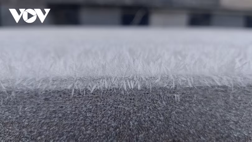 Ngắm sương muối, băng giá trên đỉnh Fansipan