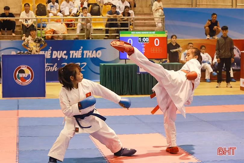 Ngày đầu Đại hội TDTT Hà Tĩnh: Hoàn thành môn điền kinh, karate tiếp tục thi đấu
