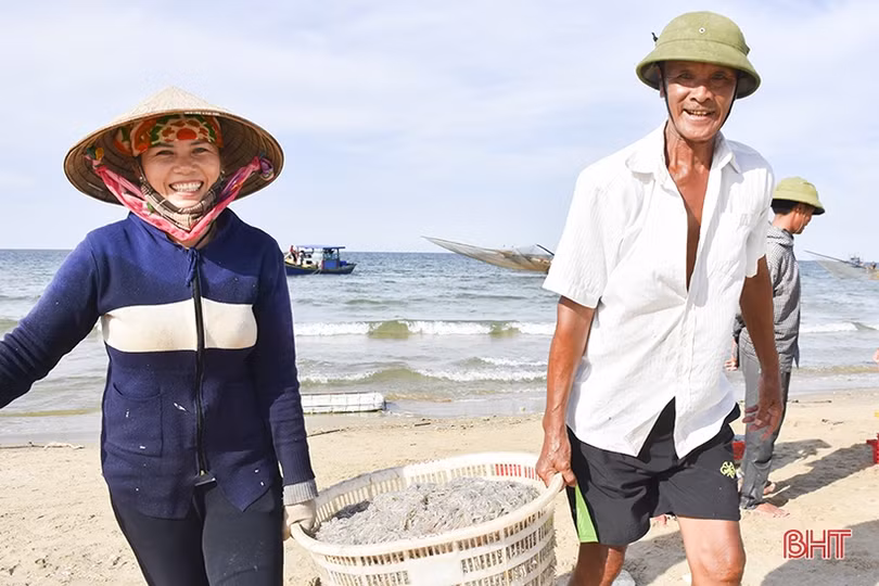 Thuyền về, tôm cá đầy khoang...