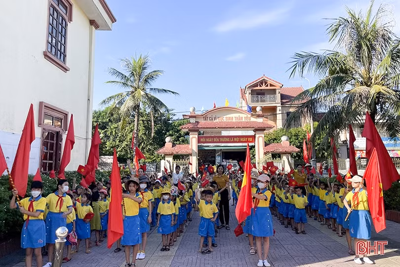 Các trường học ở Hà Tĩnh sẵn sàng cho lễ khai giảng năm học mới