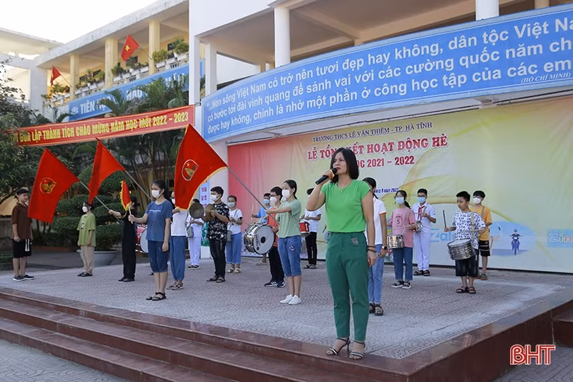 Các trường học ở Hà Tĩnh sẵn sàng cho lễ khai giảng năm học mới