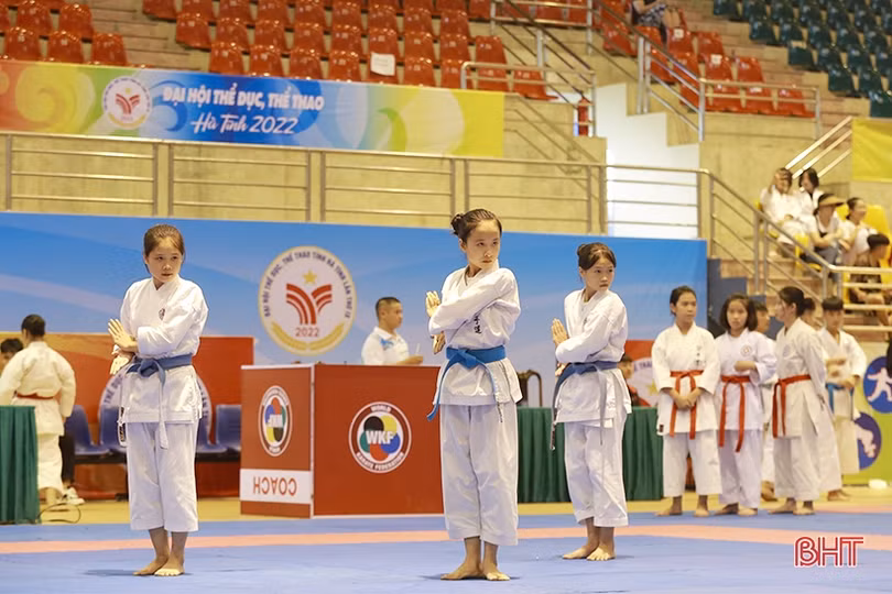 Kịch tính các trận đấu Karate tại Đại hội TDTT Hà Tĩnh