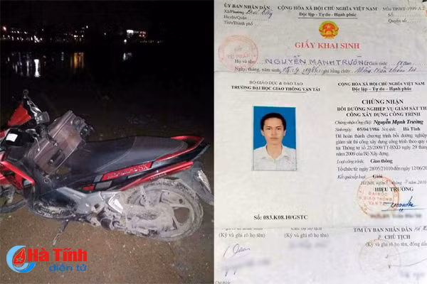 phat hien xe may tu trang nam thanh nien ha tinh ben ben pha quang binh