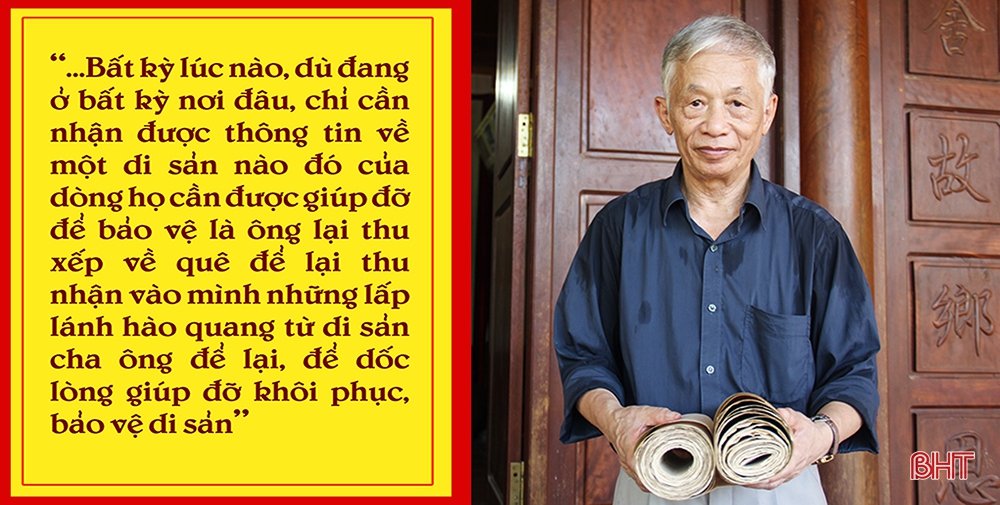 Người đưa ký ức dòng họ Nguyễn Huy đến di sản thế giới