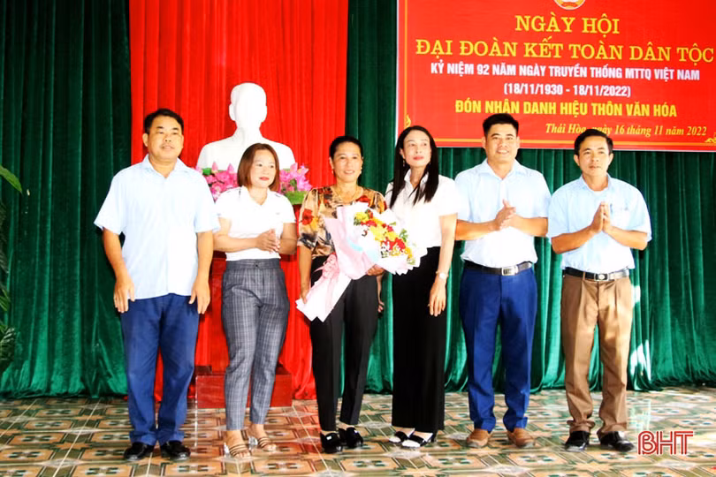 Ngày hội Đại đoàn kết ở thôn Thái Hòa, xã Phù Lưu 