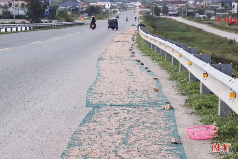 Vô tư phơi ruốc biển trên cầu Cửa Nhượng!