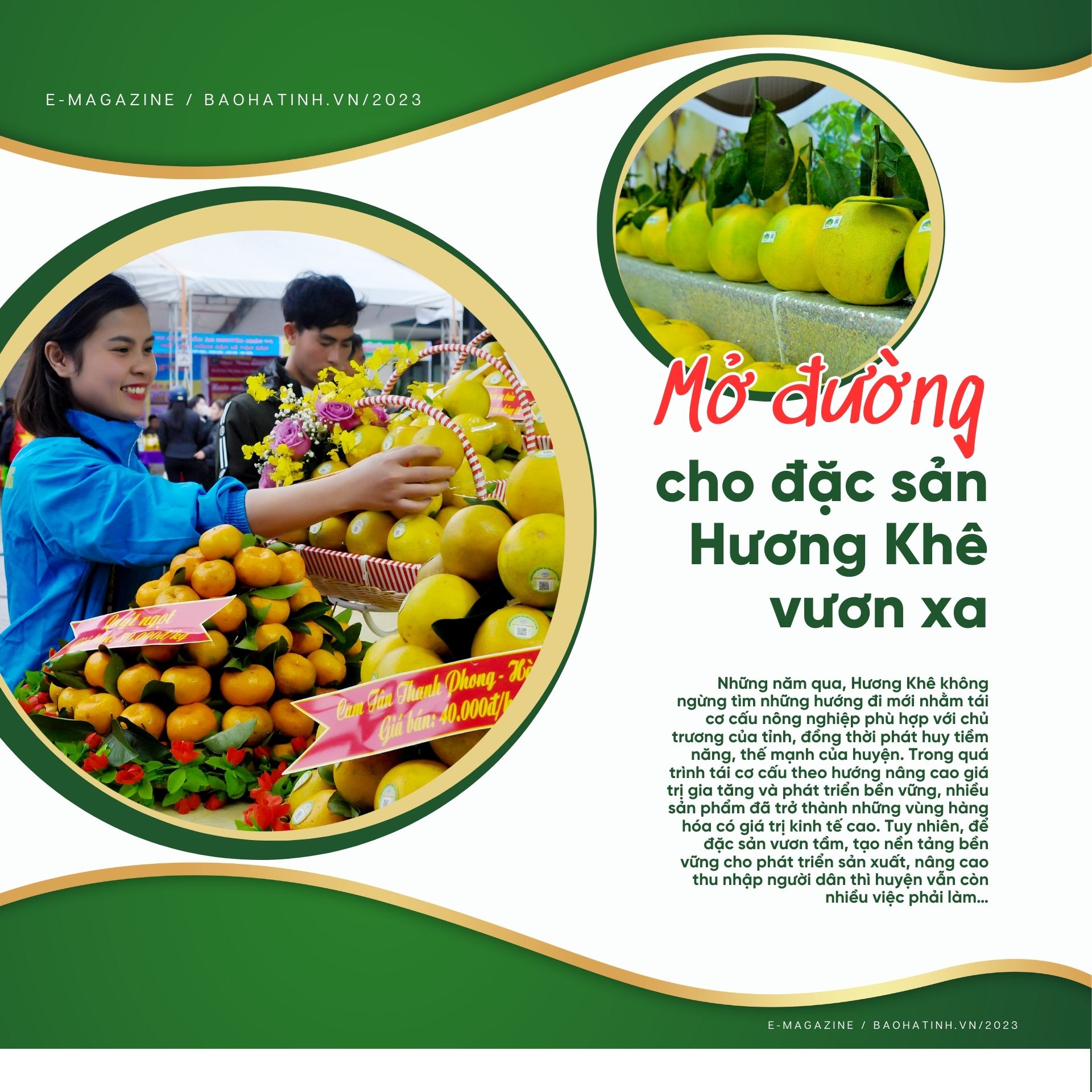 Mở đường cho đặc sản Hương Khê vươn xa (bài 1): Vang danh miền bưởi ngon, cam ngọt...