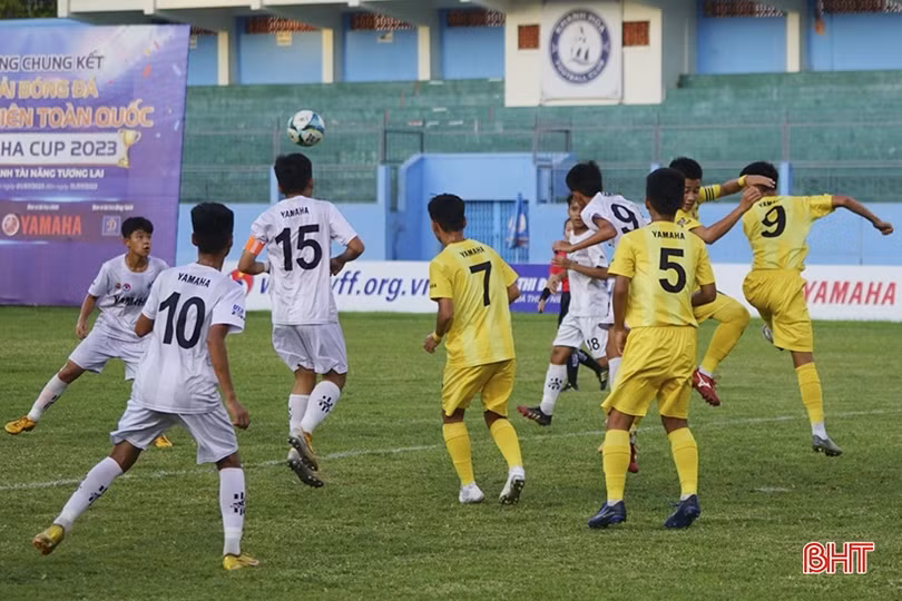 U13 Hồng Lĩnh Hà Tĩnh tuột mất ngôi vô địch trước U13 Sông Lam Nghệ An