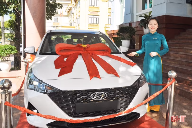 BIDV Hà Tĩnh xác định chủ nhân trúng ôtô Hyundai Accent